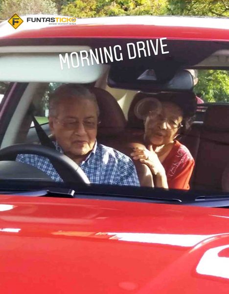 INTIP : Tun Dr. Mahathir dan isteri pandu uji bakal SUV 